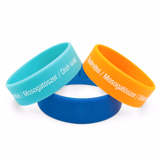 高速生産のウェディングギフト、シリーズ番号付きの小さなシリコンバンド